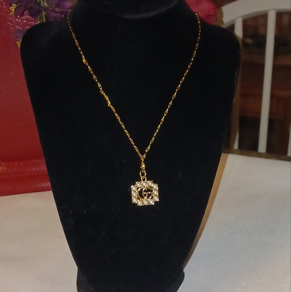 Gucci   Square shaped with pearls Zipper Pull on Unbranded Chain - Picture 4 of 6